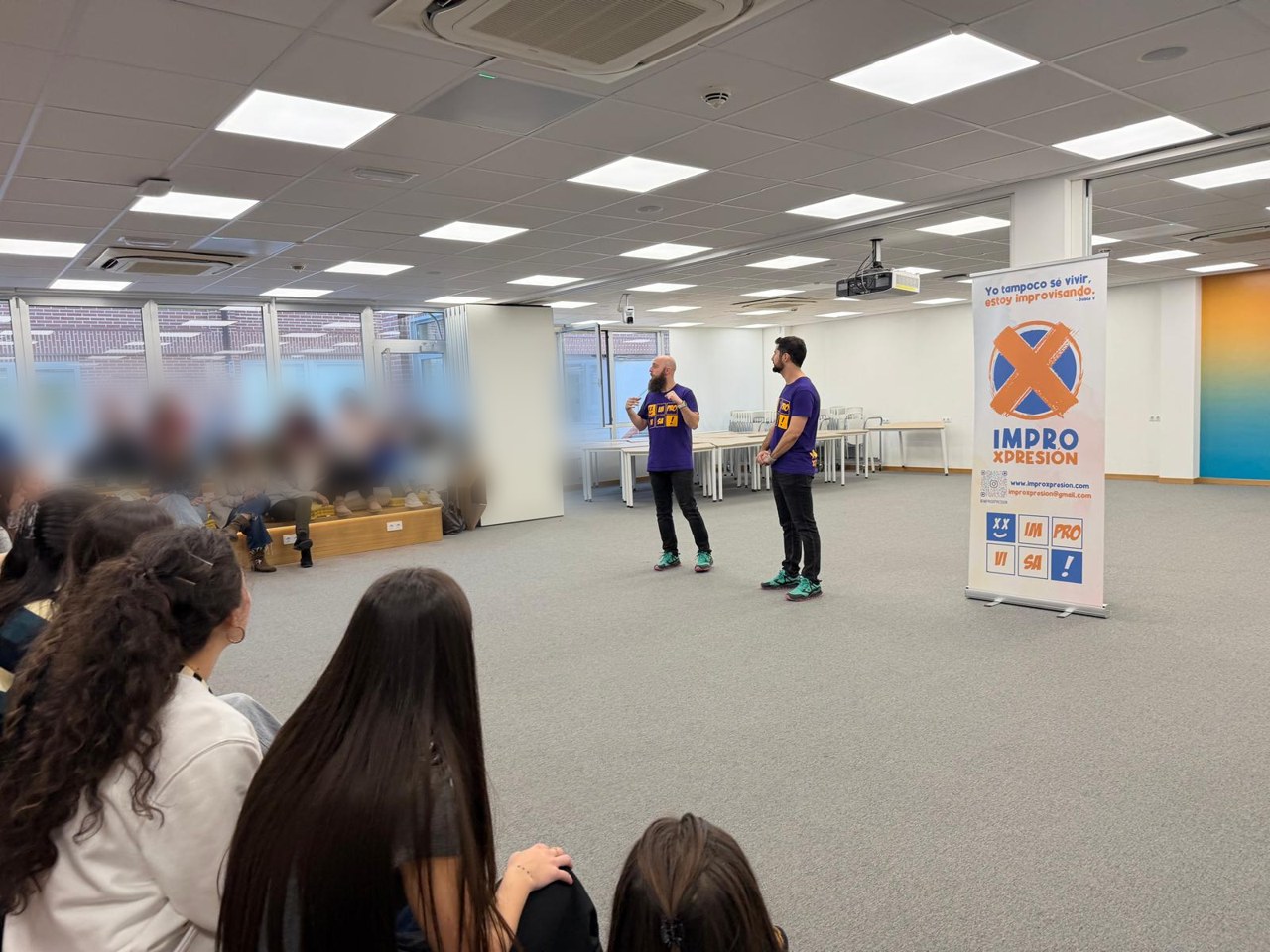 Taller de comunicación con impro en un instituto